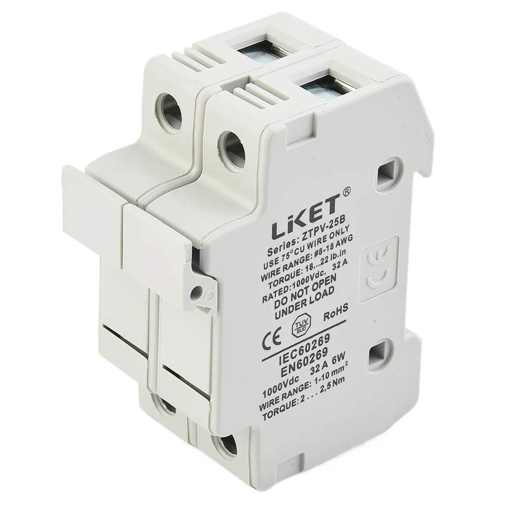 

Fuse Base PV Safety Bracket Fusible Core Box Holder Home Improvement Photovoltaic Safety Bracket Electrical Supplies