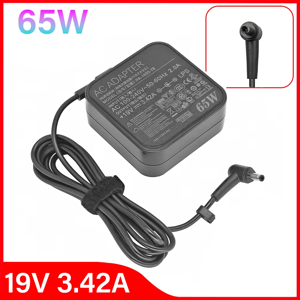 19V 3.42A 65W 4.5*3.0MM Charger Laptop adapter For ASUS X755J UX481 UX481FL UX480 UX480FD P553UJ PU301LA Zenbook UX21 UX31A U38N Power Adapter,Laptop Charger