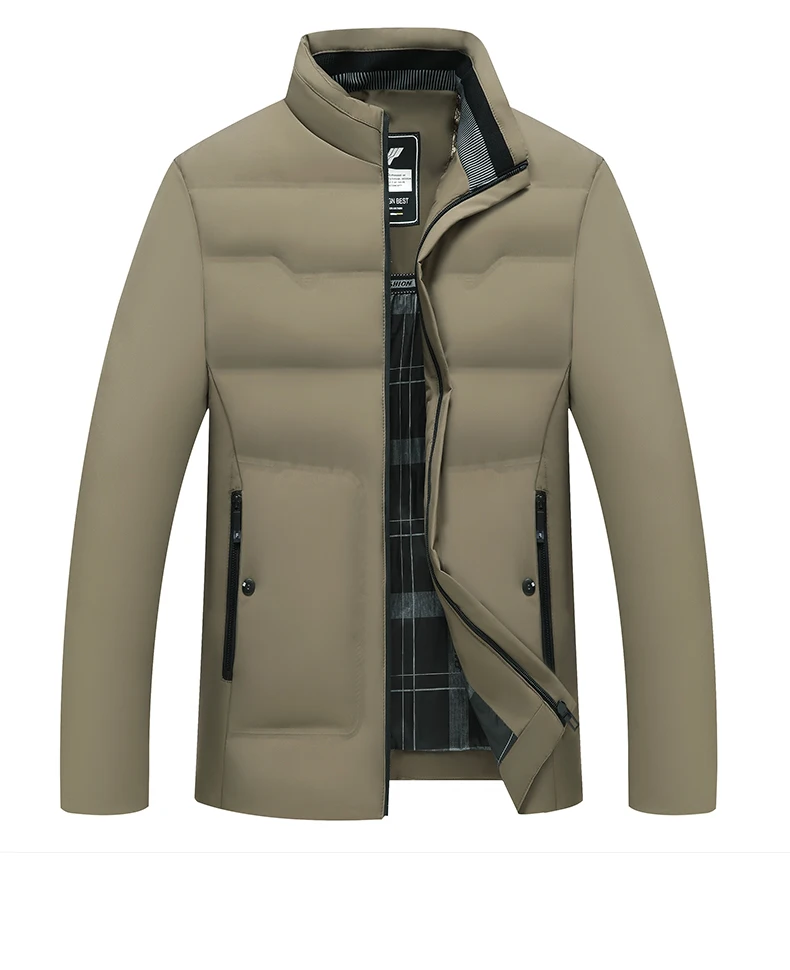 Top Grade Middle-aged Men's Bubble Puffer Parka Jacket Windbreaker Coat Winter Warm Thickened Short Outerwear