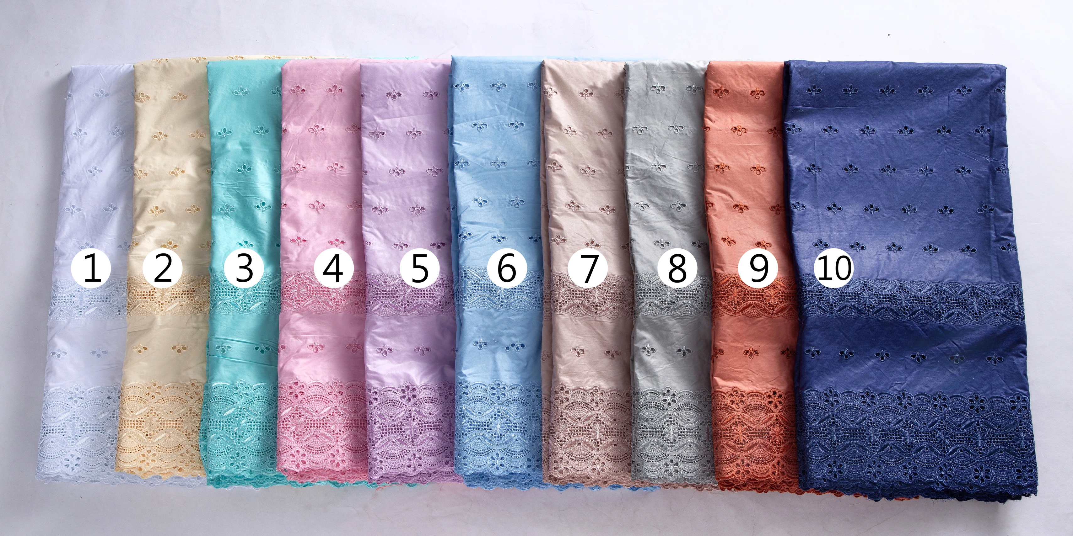 Blue Swiss Voile Lace Fabrics Blue Swiss Voile Lace Fabrics