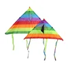 Rainbow Kite Flying Toys for Children Kites Handle Line Outdoor Sports Kites Professional Wind Kites with Kite String Kids Toy 3