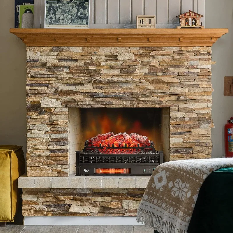 TURBRO Infrared Quartz Electric Fireplace Heater