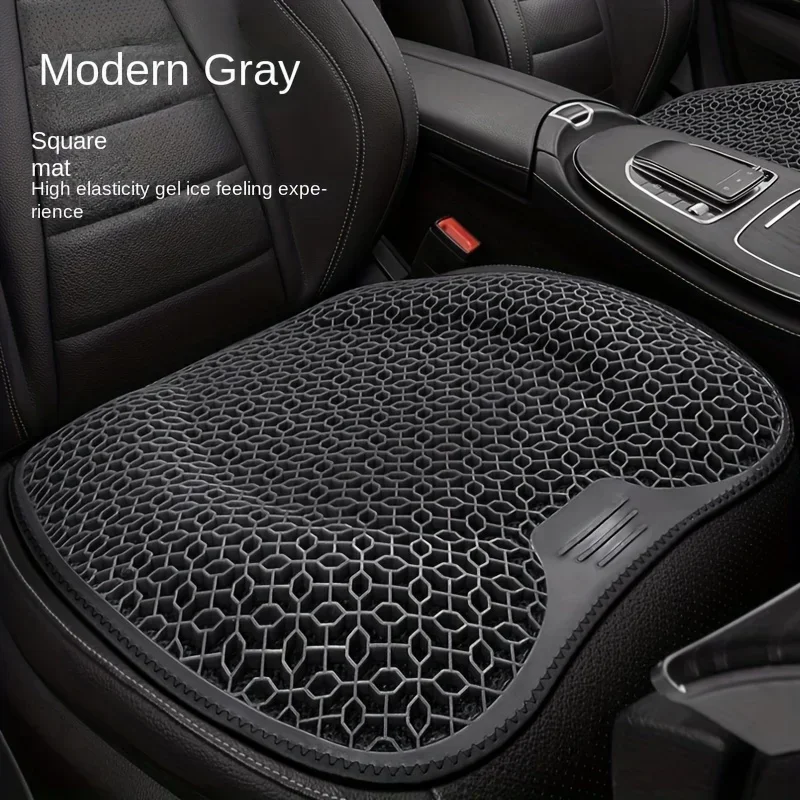 Car Gel Cooling Seat Cushion 3D Honeycomb Breathable Cool Car Home Office Chair Cushion Ventilation Sheet Car Accessories