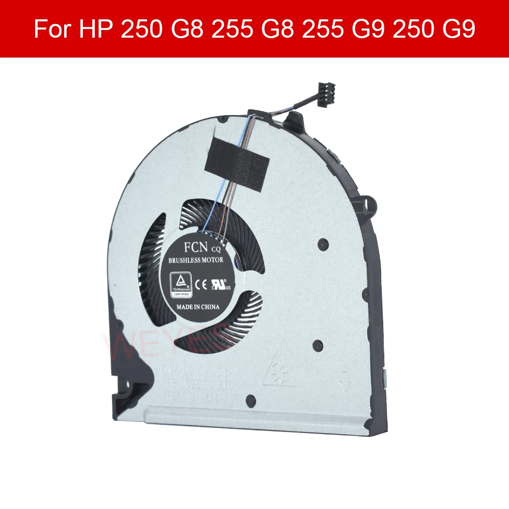 

New For HP 250 G8 255 G8 255 G9 250 G9 15-DU 15S-DU0002TX 15-DW 15S-DY TPN-C139 Notebook CPU Cooling Fan L52034-001 DC5V 4-Pin