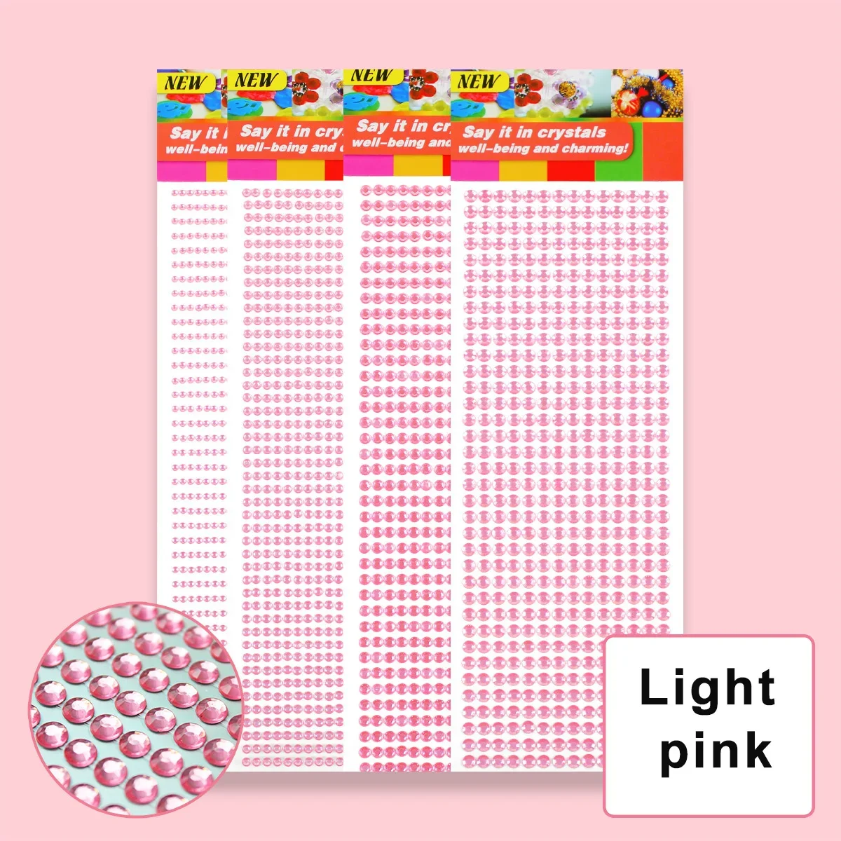 Bling Acrylic Rhinestone Sticker Sheet – Gem Diamond Self-Adhesive Embellishments for DIY Crafts & Wedding Décor