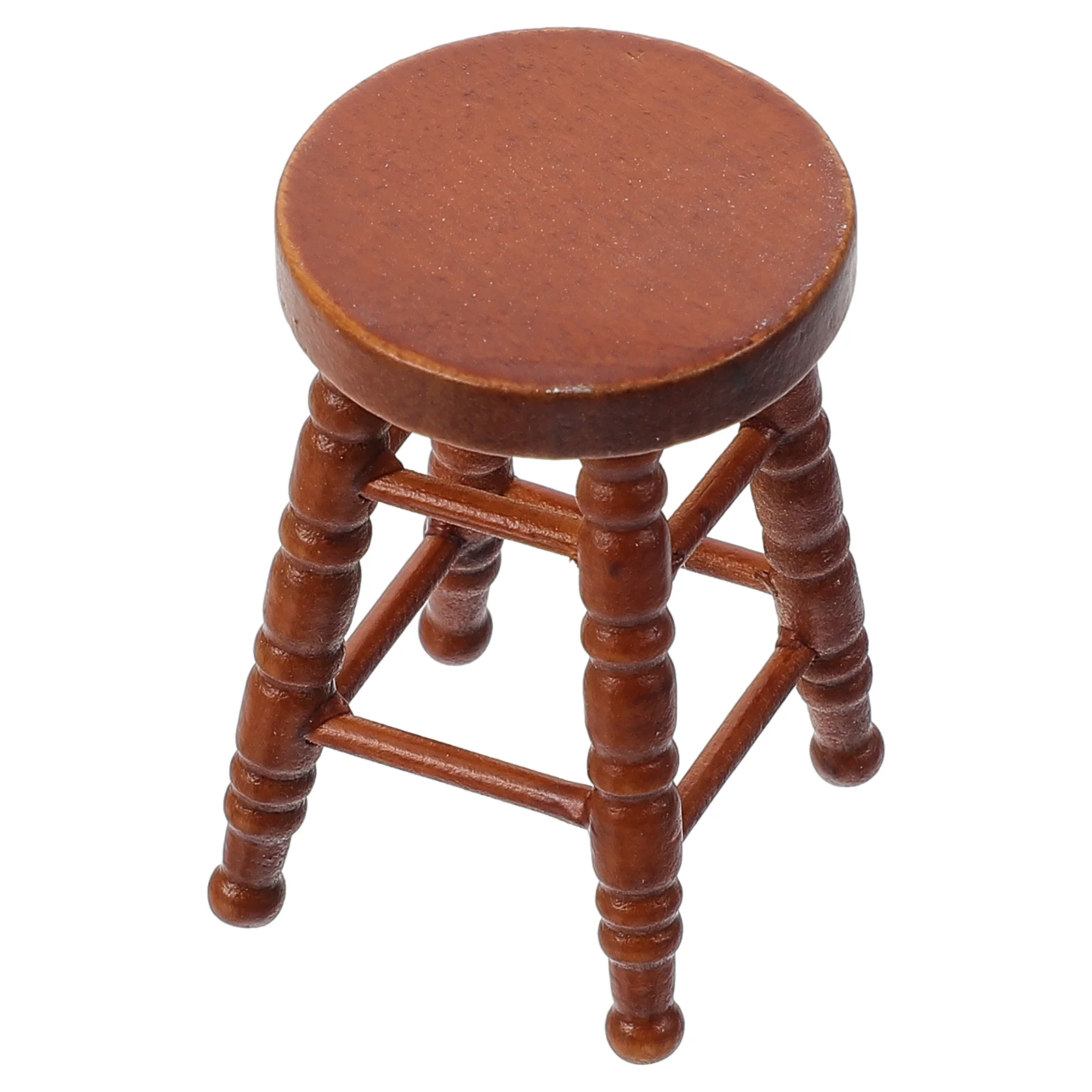 

House Furniture Miniature Stool Decorations for Home Accessories Model Wood Bar Adorn Decors