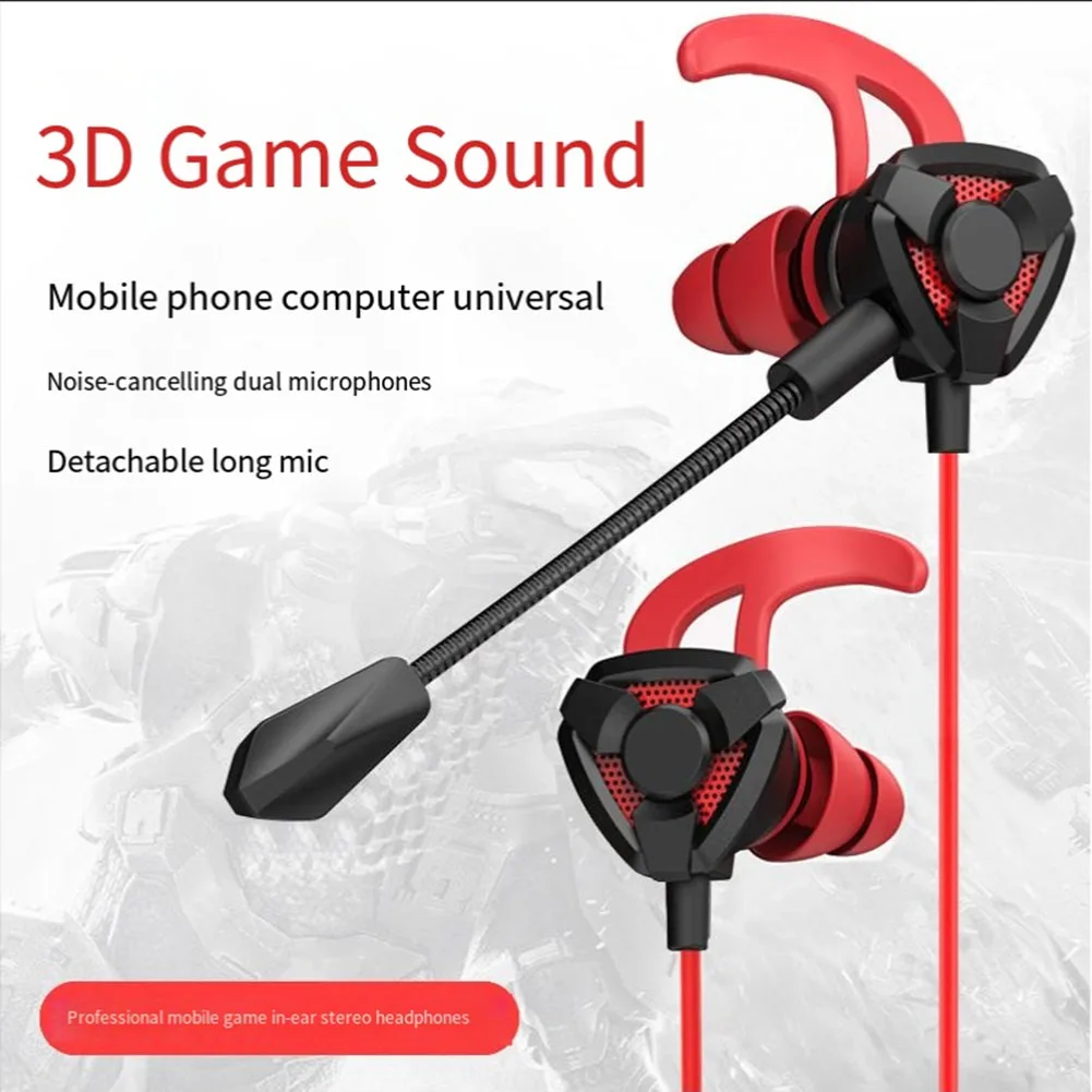 

Wired Earphone Wrap Around Ear Heavy Bass With Mic High-performance In-ear Headphones With Microphone For Gaming And E-sports