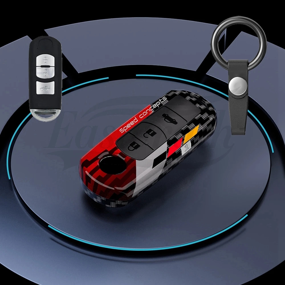 Car Pc Smart Remote Control Key Case Cover Holder Per Mazda 2 3 6 Axela Atenza Cx-5 Cx5 Cx-3 Cx-7 Cx8 Cx-9 Accessori Interni