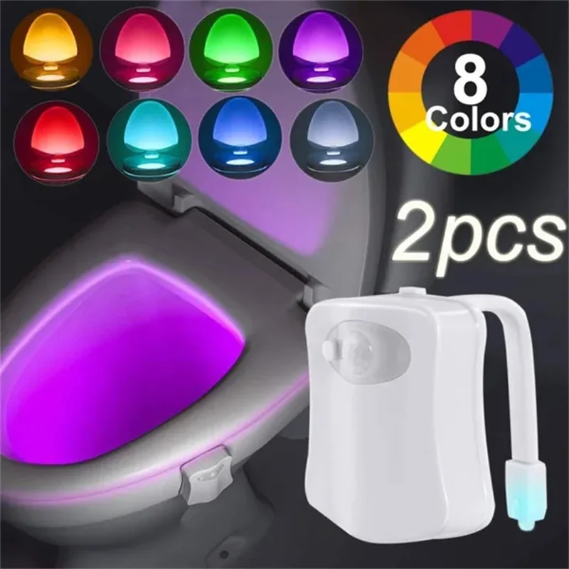 Up To 68% Off on 8 Colors LED Toilet Night Lig