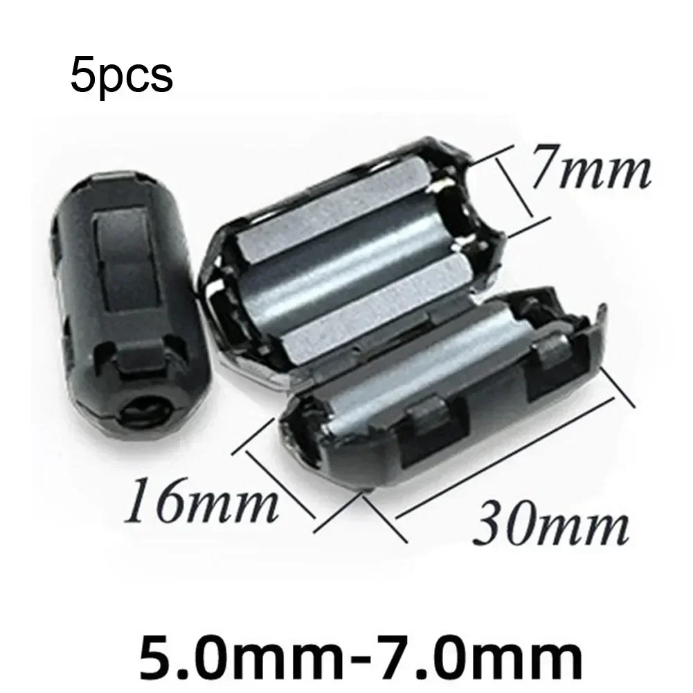 Toroidal Core Ferrite Noise Suppressor Filter Ring Cable Clip 3.5 13mm Bead Choke EMI RFI Singal Anti jamming Noise Filter 5PCS cable clip cable filter cable noise suppressor