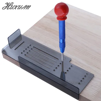 Kit modello maniglia per armadio Installazione di tiretti per porte e cassetti Maschera per marcatura per maniglia per maniglia per maniglia dell'armadio Strumento per la lavorazione del legno