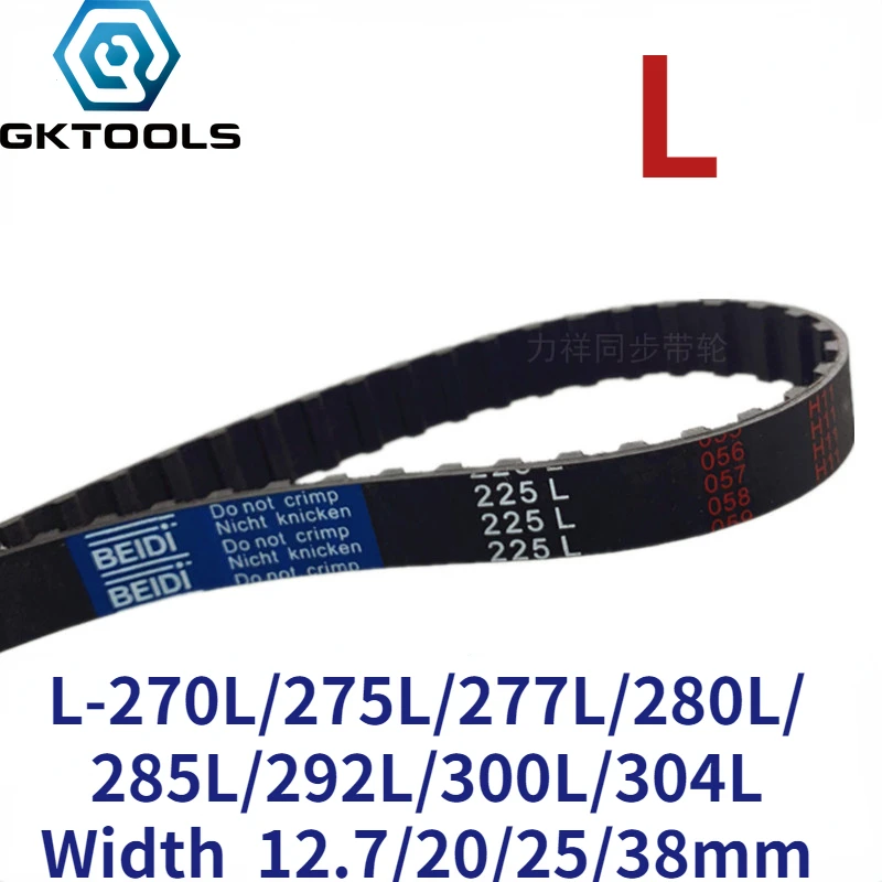 

GKTOOLS 270/275/277/280/285/292/300/304 L Timing Belt Width 13/20/25/38mm Perimeter 685.8/704.35/714.37/723.9/733.42/762/771.5mm