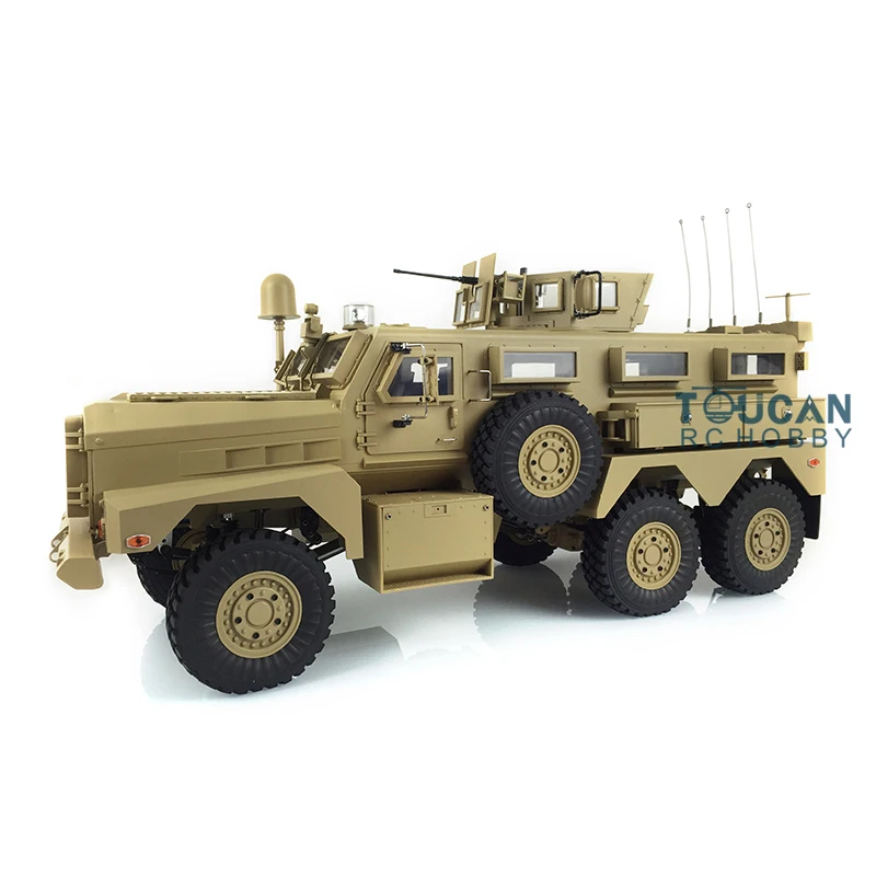RC 1/12 6x6 MRAP 차량, 16CH 라디오 방폭 자동차 ESC 모터 선물 장난감
