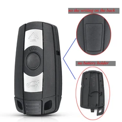 Premium Smart Car Key Case - 3 Button Remote Key Shell - No Battery holder