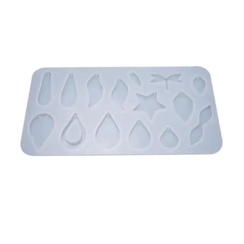 1 Pcs DIY Epoxy Mold Pendant Multi-rule Water Drop Earring Pendant Silicone Mold Suitable Household Handmade Handicrafts Molds
