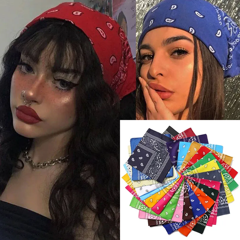 LETAPIFashionWomenBandanaScarfGirlsKidsPunkSquareBandanas