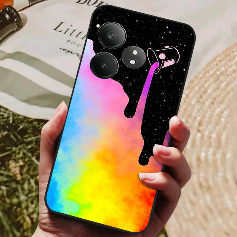 Sleek Black Silicone Phone Cover - Soft TPU Bumper Case & Protector