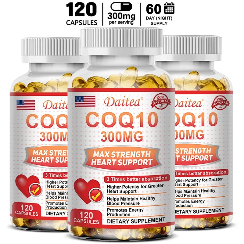 COQ10 Supplements-Support cardiovascular health, promote brain health, increase energy and endurance