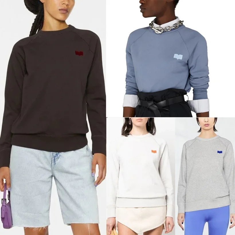 

Осенняя женская одежда во французском повседневном спортивном стиле, пуловер с маленькими вставками и принтом, футболка, свободная цветная Толстовка с длинным рукавом