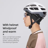 ROCKBROS Winter Warm Cycling Hats Outdoor Sports Thermal Fleece Biker Caps Windproof MTB Road Skiing Hiking Cycling Headgear Hat 3