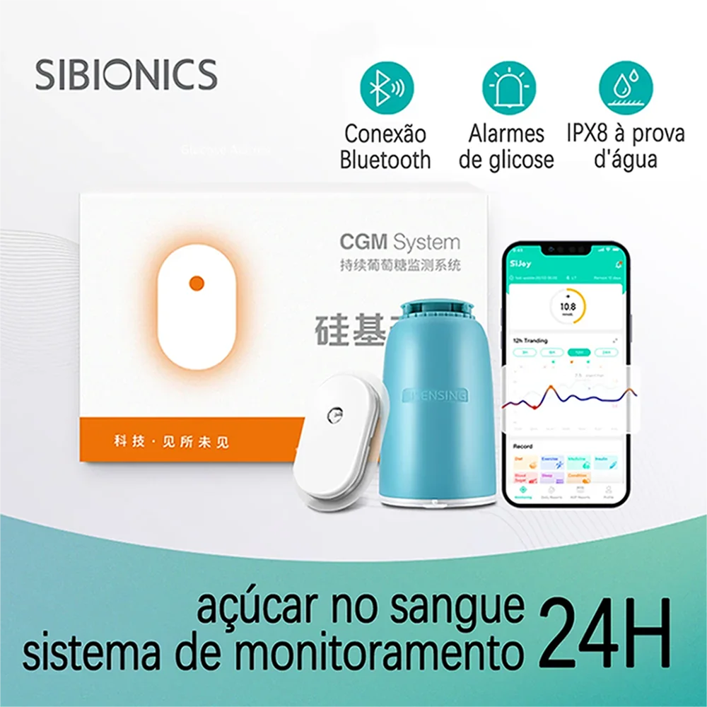 Dynamic monitoring of blood glucose sensor remote data sharing Freestyle Libre CGMS multilingual health blood glucose monitoring