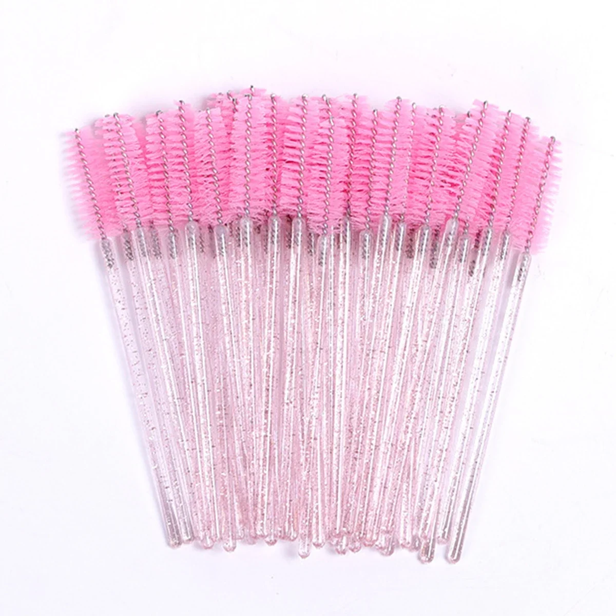 100 Pcs Crystal Eyelash Brush Disposable Mascara Wands Eyelash Extension Microbrush Eyebrow Applicator Makeup Brush 1