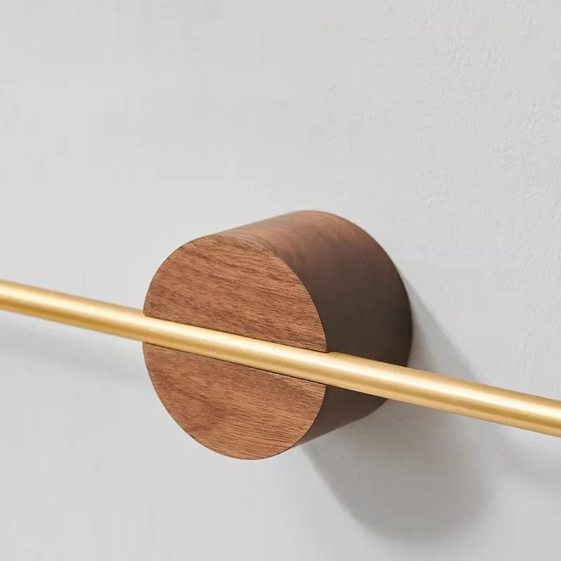 Towel Rack 40/50cm Wood Wall Hanging Bar Bathroom