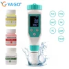 Digital Chlorine Meter PH Tester 7 In 1 SALT/ ORP/ TDS/EC/TEMP Tester CL Water Quality Analyzer for Swimming Pool Hot Spring 1
