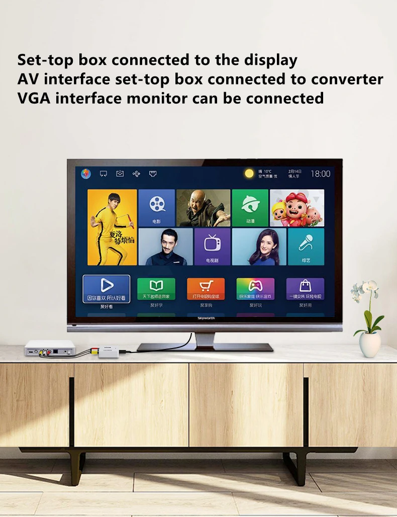 1080P ̴ AV RCA CVBS-VGA  , 3.5mm  , TV  ڽ  PC  PAL NTS  