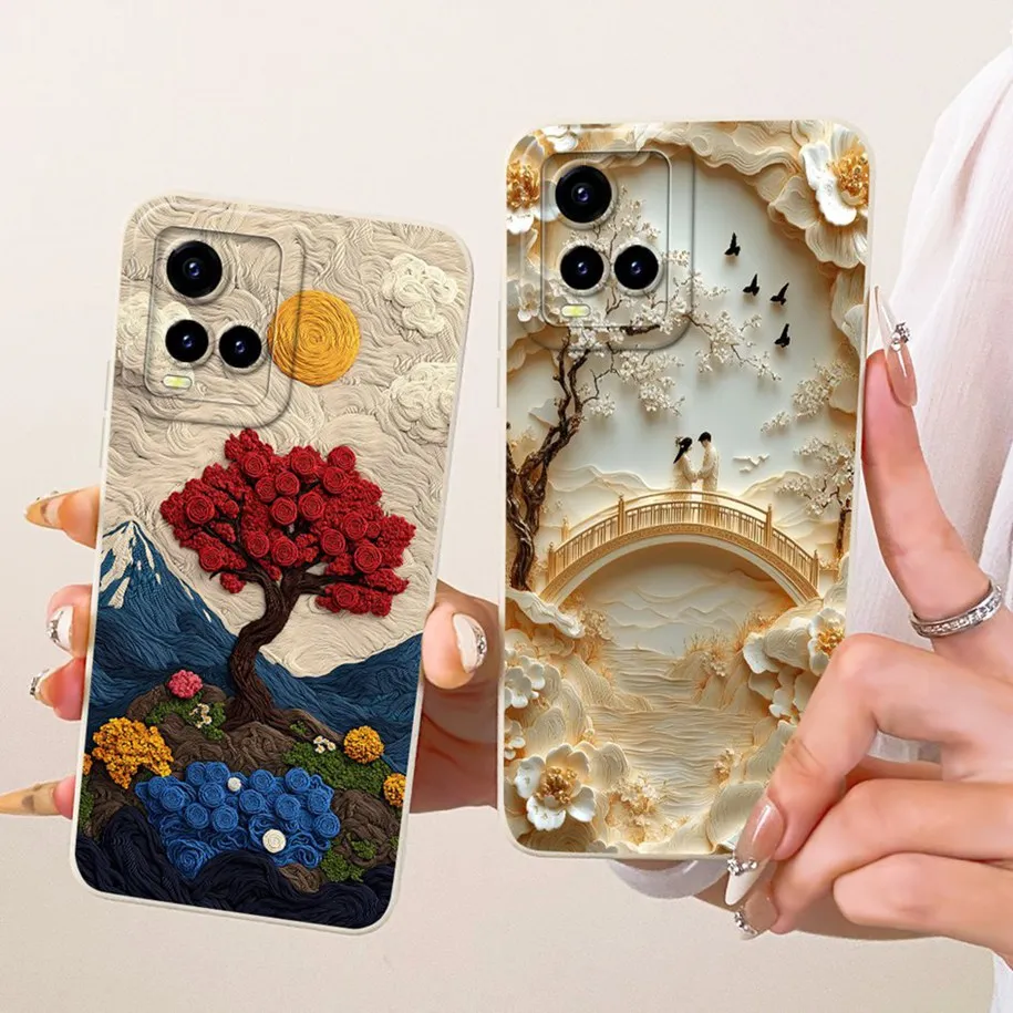 Floral Soft Silicone Shockproof Phone Cover - New Fashion Design