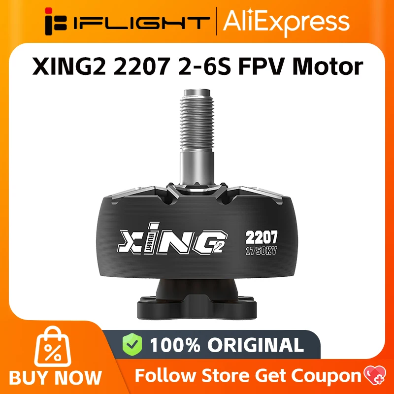 iFlight XING2 2207 2750KV 4S / 1750KV 6S FPV Motor Unibell with 5mm titanium