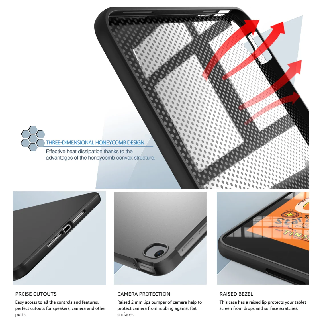 Premium TPU Silicone Honeycomb Soft Skin Case