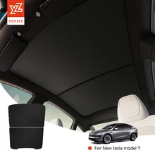 YZ For Tesla Model 3 Y Highland Juniper 2025-2026 Sun Shades Black Roof Graphene Honeycomb Sunshade Car Rear Front Sunroof Glass - Trending Best High-Ticket Dropshipping Products Product August 2026