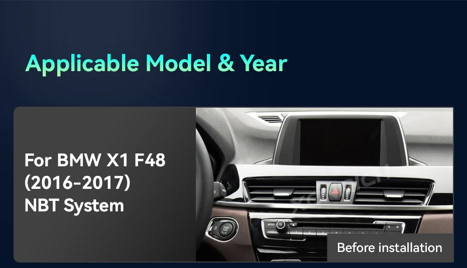12,3 Zoll Auto-Multimedia-Player für BMW X1 F48 2016-2017 NBT Android 14 Wireless CarPlay Android Auto GPS 4G WiFi DSP Stereo – Detail 6