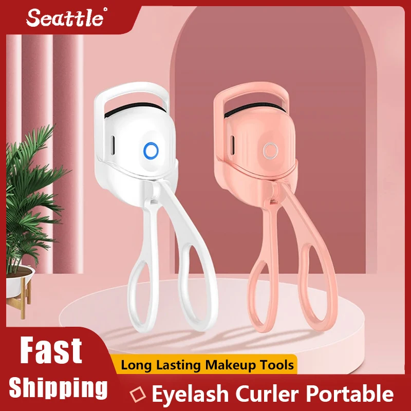 Eyelash Curler Portable Electric Heated Comb Eye Lash Perm Long Lasting