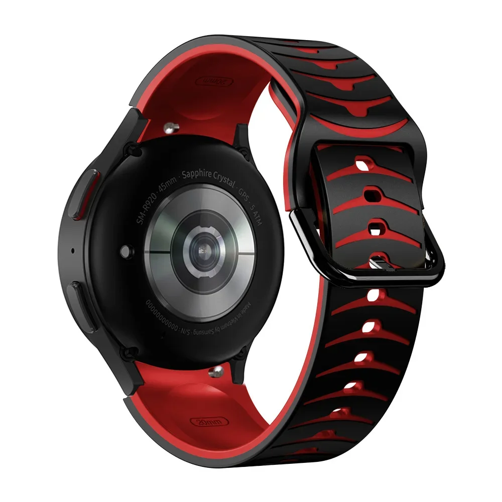 Silicone Two-Tone Soft Strap Bracelet Band