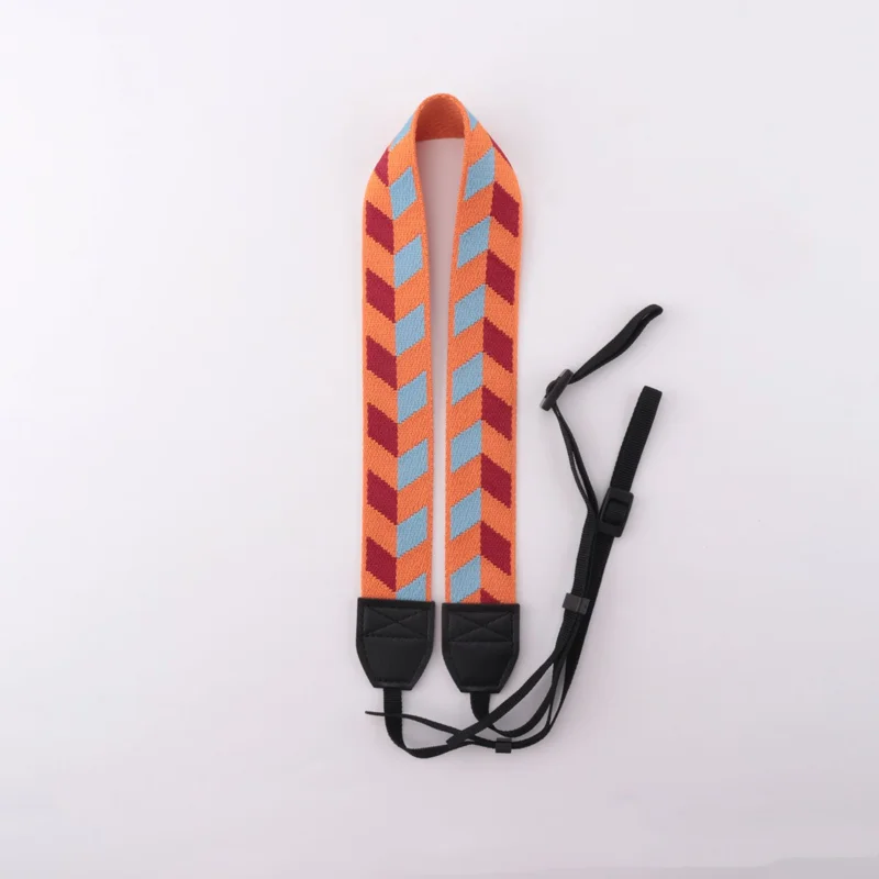카메라 숄더 스트랩 3.8CM 넥 스트랩 조절 가능한 면/나일론 PU 가죽 카메라 숄더 넥 스트랩 벨트 DSLR 디지털 SLR용