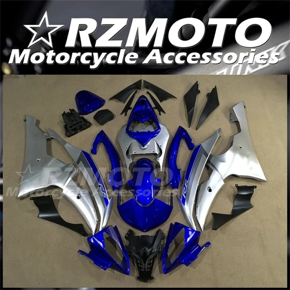 

Whole Fairings Kit Fit for YAMAHA YZF- R6 08 09 10 11 12 13 14 15 16 2008 2009 2010 2011 2012 2013 2014 2015 2016 Silver Blue