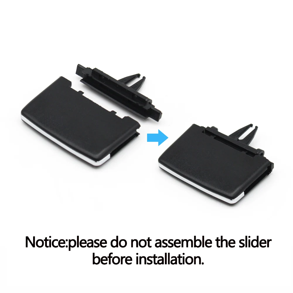 EMagTech Clip Per Bocchette Aria Auto - Compatibile Con BMW X5 E70 (2006-2012) E X6 E71 (2008-2013) - Sostitutivo Per Griglia Aria Cruscotto - Colore Nero - 2