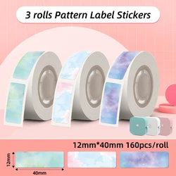Compact Wireless Thermal Label Maker - Portable Mini Printer for Various Sticker Labels (Only 12x40mm Star)