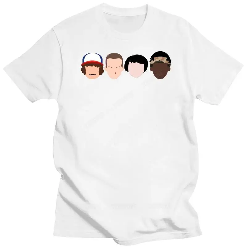 thumbnail image 1 of Men's Stranger Faces T-Shirt - GIFT BOX SET STRANGER ELEVEN THINGS HORROR DVD Men Short Sleeves T Shirt Top Tee Basic Tops, 1 of 4