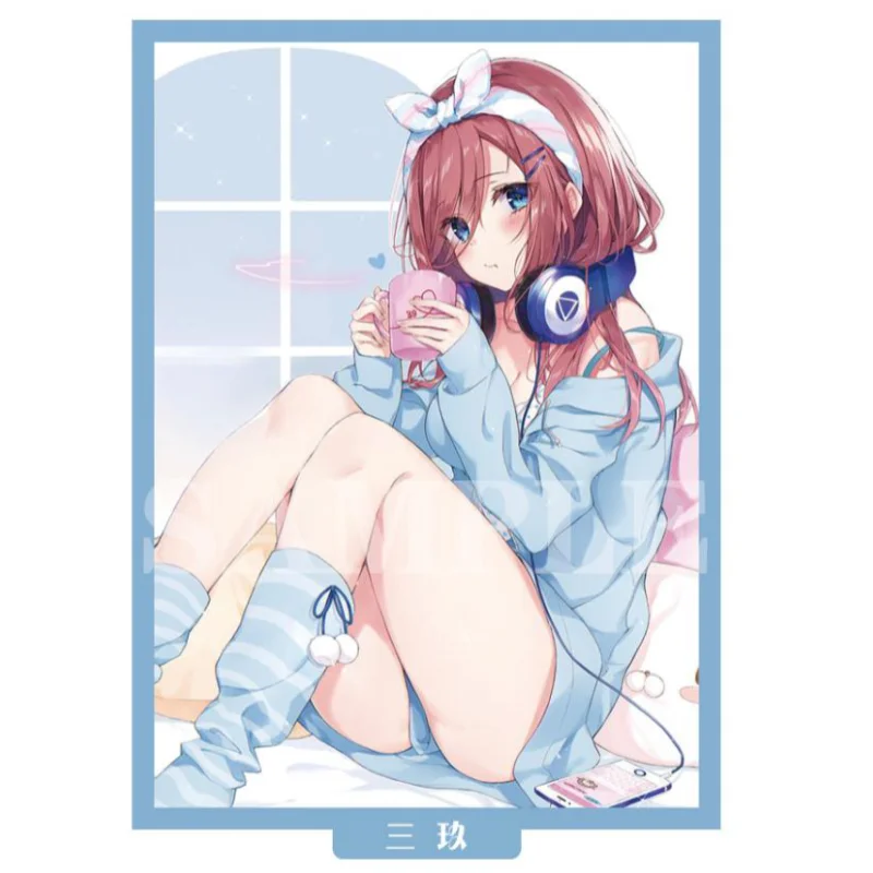 

60pcs The Quintessential Quintuplets Nakano Miku card sleeve kawaii card protection Hobbies Collectibles Game Anime Gift Toys