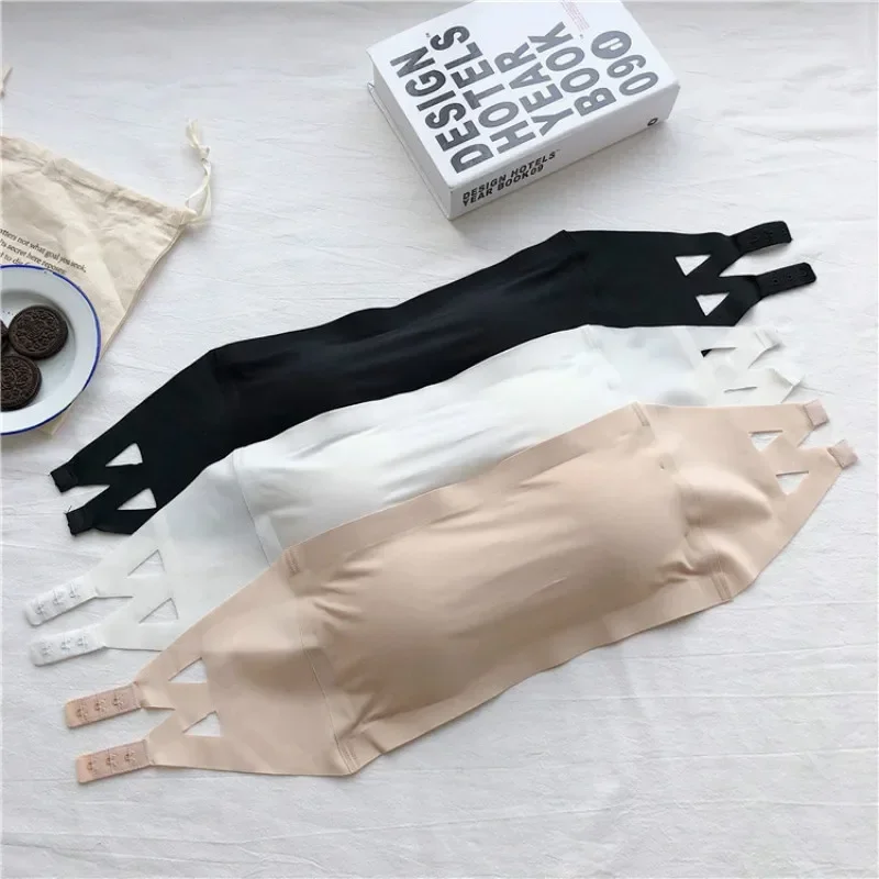 Women Seamless Tube Tops Invisible Bra Strapless Bustier