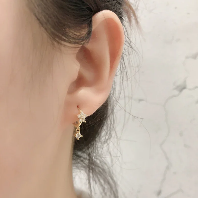 여성용 귀 바늘, 식물 잎 코코넛 펜던트 후프 귀걸이, INS 스타일 미니멀리스트 귀걸이, 패션 주얼리