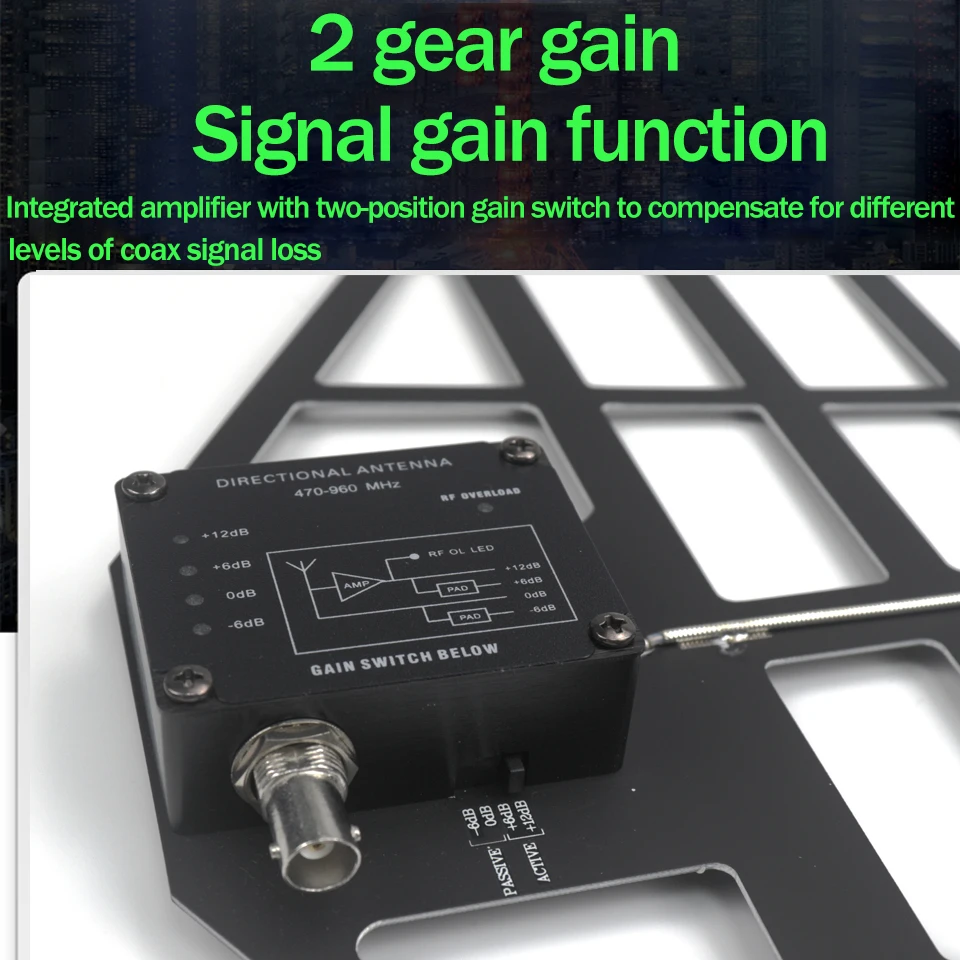Paulkitson A760-U8866 wireless microphone antenna amplifier 8-channel outdoor performance stage gain microphone signal amplifier