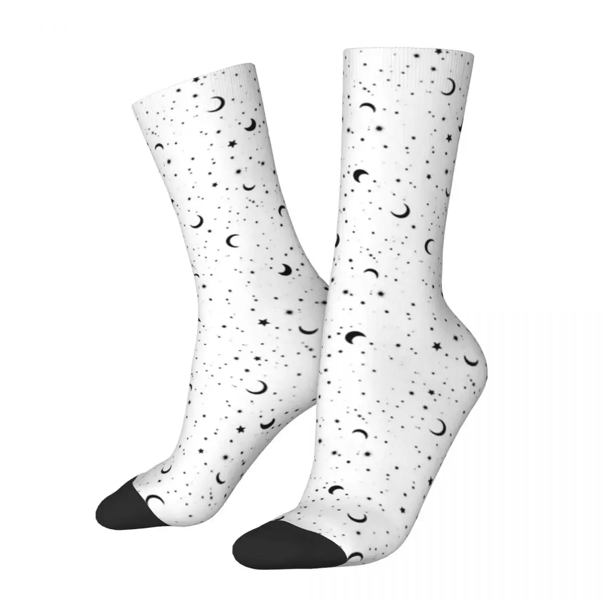 

Black Universe Socks Harajuku Sweat Absorbing Stockings All Season Long Socks Accessories for Man's Woman's Gifts