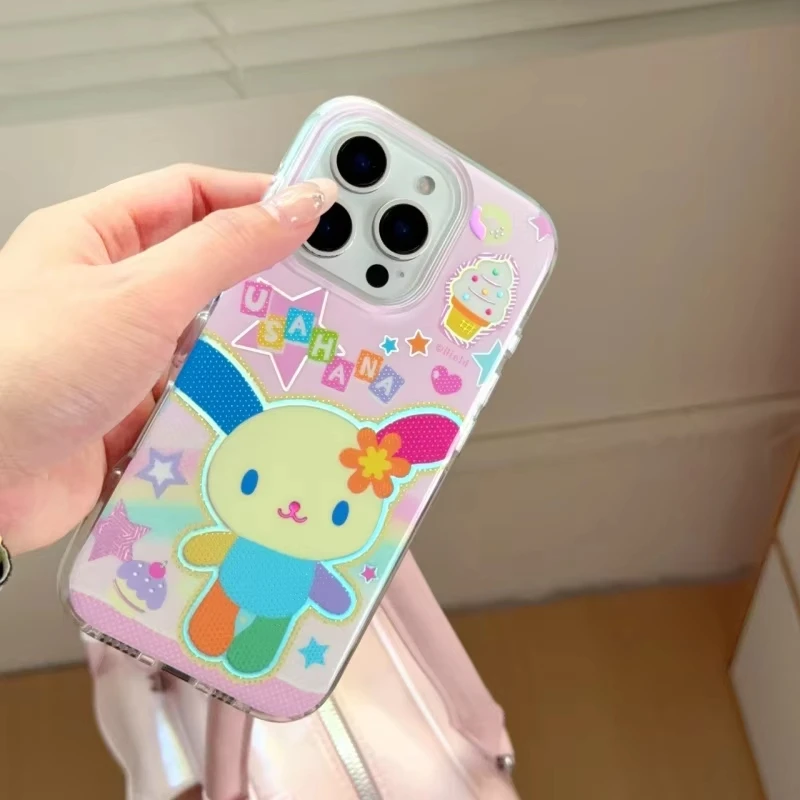 Rainbow Bunny Texture Cover Phone Case - Vibrant & Durable Protection