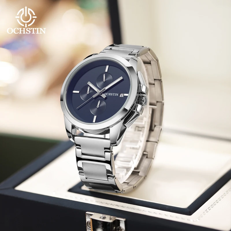 Ochstin Promotional 2024 Leisure minimalist Pilot Series Multi functional Quartz Movement Men's Quartz Watch