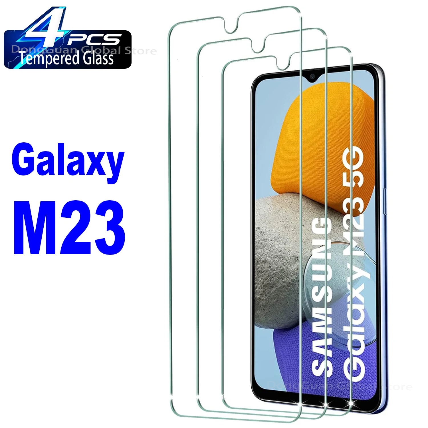

2/4Pcs High Auminum Tempered Glass For Samsung Galaxy M23 5G Screen Protector Glass Film