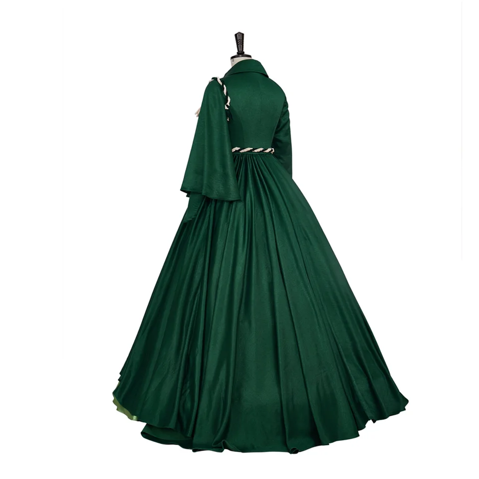 Gone With the Wind Scarlett O'Hara Cosplay Costume Green Prom Dress Civil  War Southern Belle Ball Gown - AliExpress 200000532